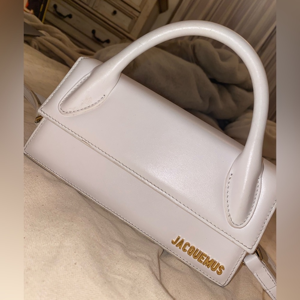 Jacquemus white ‘Le chiquito long” bag